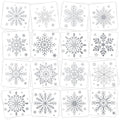 120 Pc Silver Snowflake Temporary Tattoos - Christmas Party Favors