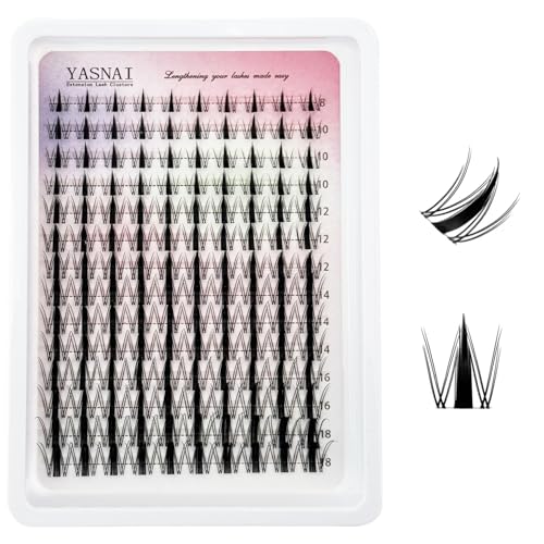 YASNAI Cluster Lashes 8-18MM Manga Eyelash Extensions 140pcs