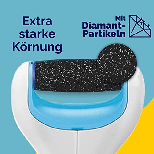 Electronic Foot File with Diamond Roller - Velvet Smooth Pedi Kit