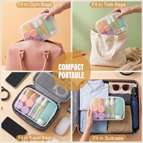DEWSENSI 20-Pack TSA Approved Travel Bottles Set for Toiletries