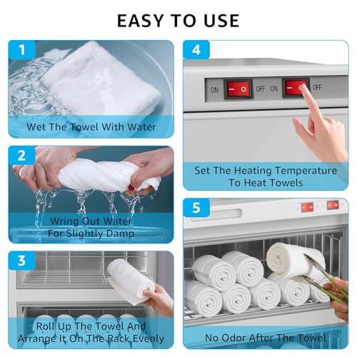 TABU 32L Hot Towel Warmer Cabinet with Stainless Steel Racks