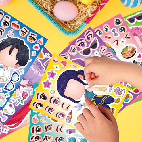 32 Mixed Demon Character Stickers Pack for Kids