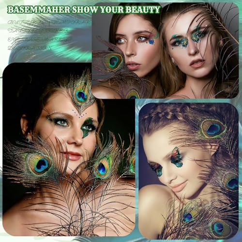 Butterfly Temporary Tattoos with Rhinestone Face Gems - 14 Sheets