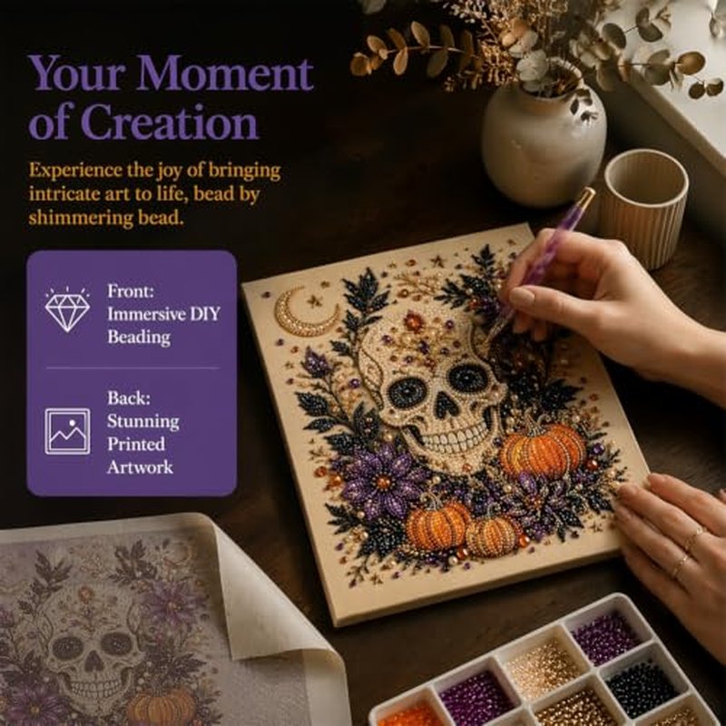 Halloween Ghost Pearl Art Diamond Painting Kit