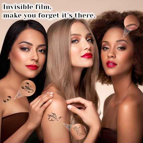 DAGEDA 8Pcs Tattoo Cover Up Patch,Natural Looking Cover up Tattoos and Scar,Tattoo Cover Up Tape, Invisible Waterproof Body Concealer Makeup Sticker-Natural