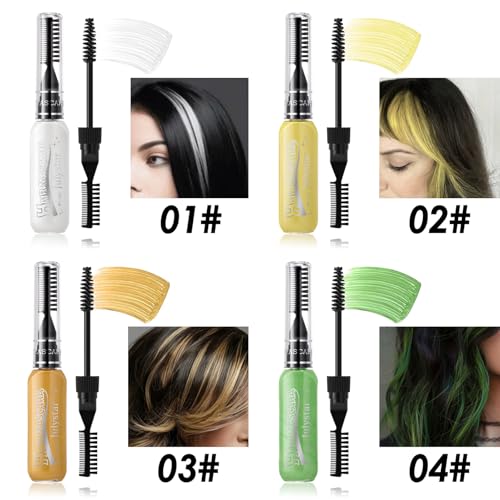 Domality 8 Colors Temporary Hair Chalk Dye Washable