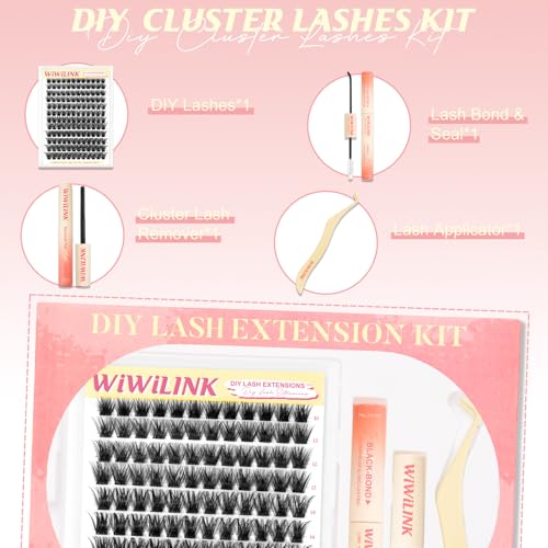 Lash Clusters Kit - Fluffy 10-18mm with Bond & Seal