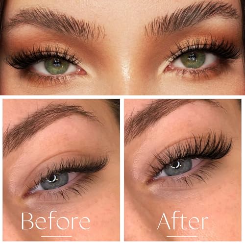 Geeneiya C Curl Wispy Lash Clusters – 10-14MM Natural Look