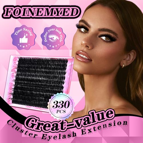 200D Lash Clusters Kit 330Pcs 12-22MM Volume Extensions