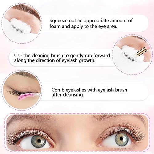Lash Shampoo Concentrate Kit - 120ml with 50pc Cleaning Tools