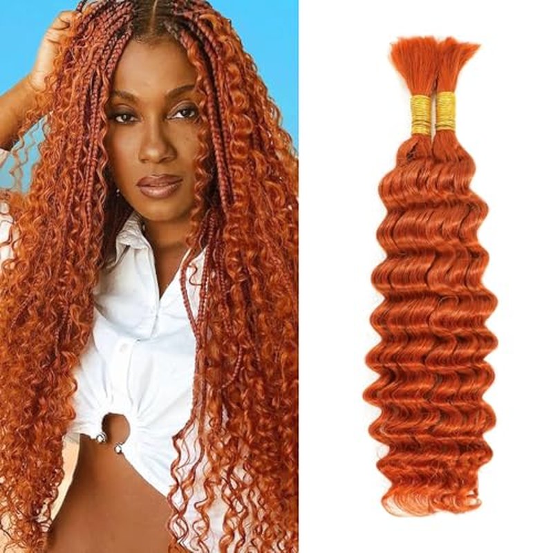 350g Ginger Boho Braid Hair Extensions - 2 Bundles 22 Inch