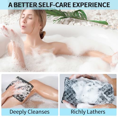 Exfoliating Body Scrubber Washcloth | Silver Ion & Carbon Fiber
