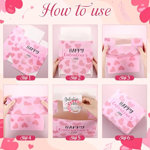 Abbylike 40 Pcs Galentine's Day Gift Include Gift Box Glass Cup Makeup Bags Plush Socks Greeting Cards Velvet Hair Scrunchies Bracelets Sunglasses for Women Friend Bestie Valentine Party Favors