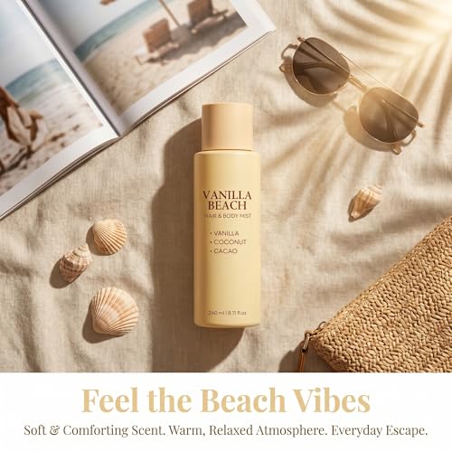 Vanilla Coconut Beach Hair & Body Mist Spray - 8.11 fl oz