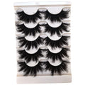 25MM Fluffy False Eyelashes - 5 Pairs 3D Faux Mink Lashes