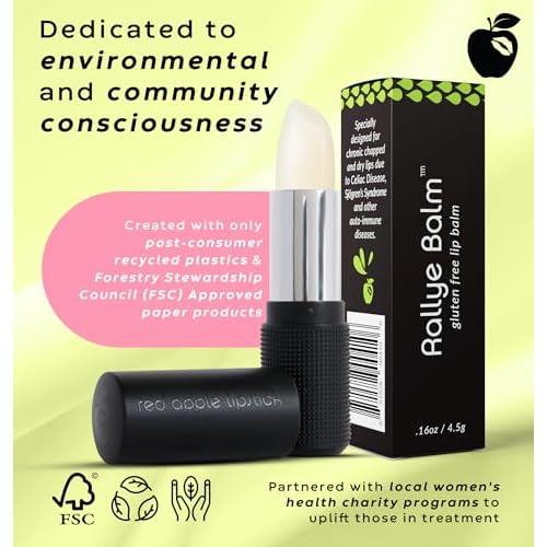 Rallye Balm Natural Ingredient Lip Balm Hydrating SPF Chapstick - Vegan Lip Balm Lip Repair for Dry Cracked Lips - Hypoallergenic Gluten-Free Lip Primer by RAL Lip Care Products