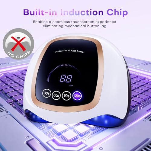 Gugusure 180W UV LED Nail Lamp - Gel Polish Dryer with Touch Screen