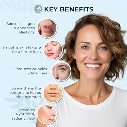Peptide Collagen Serum 1 oz ? Gentle Anti-Aging Hydrating Serum for Sensitive to Dry Skin | Reduces Wrinkles | Firms & Plumps | Supports Smooth, Firm Complexion | Made in USA
