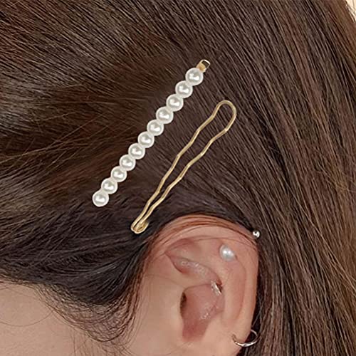 Gold Geometric Hair Clips Set - 16 Piece Metal Bobby Pins