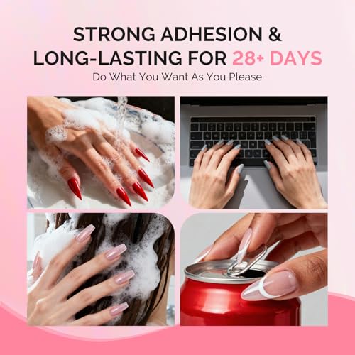 MelodySusie Solid Nail Glue Gel - 2Pcs 20g for Acrylic Nails