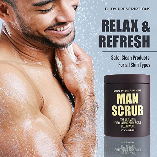 Body Prescriptions Men's Exfoliating Body Scrub, 21 oz