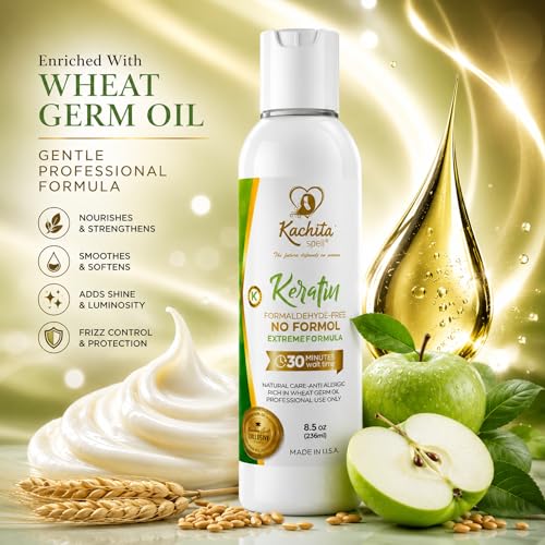 Brazilian Keratin Hair Treatment - Formaldehyde Free, 8oz