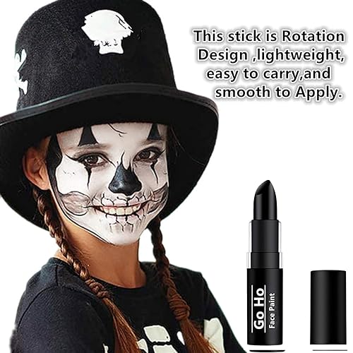 Black Face Paint Stick - Eye Black, Clown, SFX Makeup