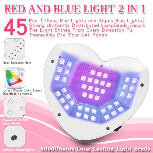 UV LED Nail Lamp Rechargeable Cordless Gel Polish Dryer