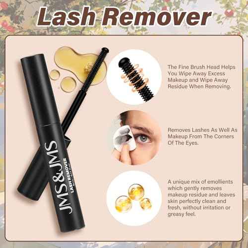 JMS&JMS Lash Clusters Kit 144 pcs Natural Cluster Lashes Invisible Band Manga Lashes with Lash Bond and Seal Eyelash Applictor Lash Remover Lash Extension Kit for Beginner (Fairy-8-18mix)