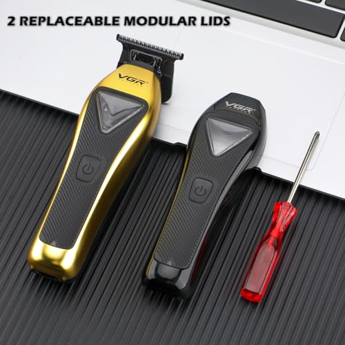 VGR 994 Professional Hair Trimmer with Zero-Gap T-Blade and Precision Cutting