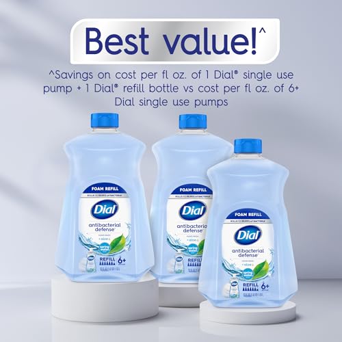 Dial Antibacterial Foaming Hand Soap Refill, 52 fl oz