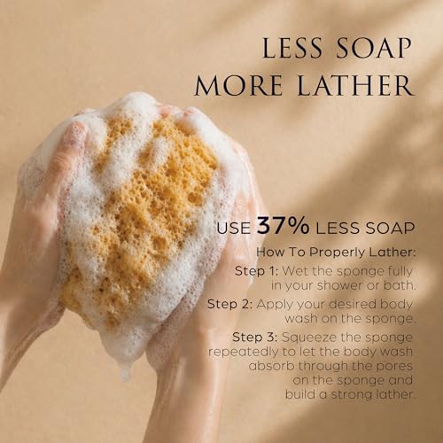 Spongentle Dual Texture Loofah Sponge - 3 Pack Bath Scrubber
