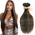 P1B30 Ombre Human Hair Bundles - 30 to 34 Inch Straight Weave