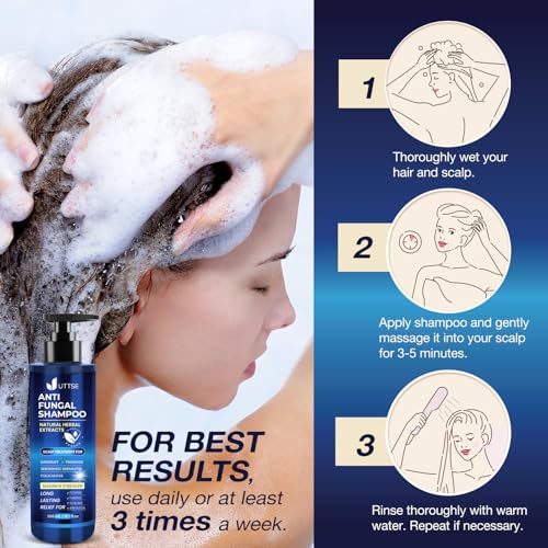 Uttse Anti-Fungal Scalp Shampoo for Psoriasis & Dandruff Relief - 300mL