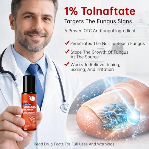 Tolnaftate 1% Antifungal Nail Treatment - Thick Discolored Nails