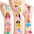 96 PCS Princess Temporary Tattoos for Kids