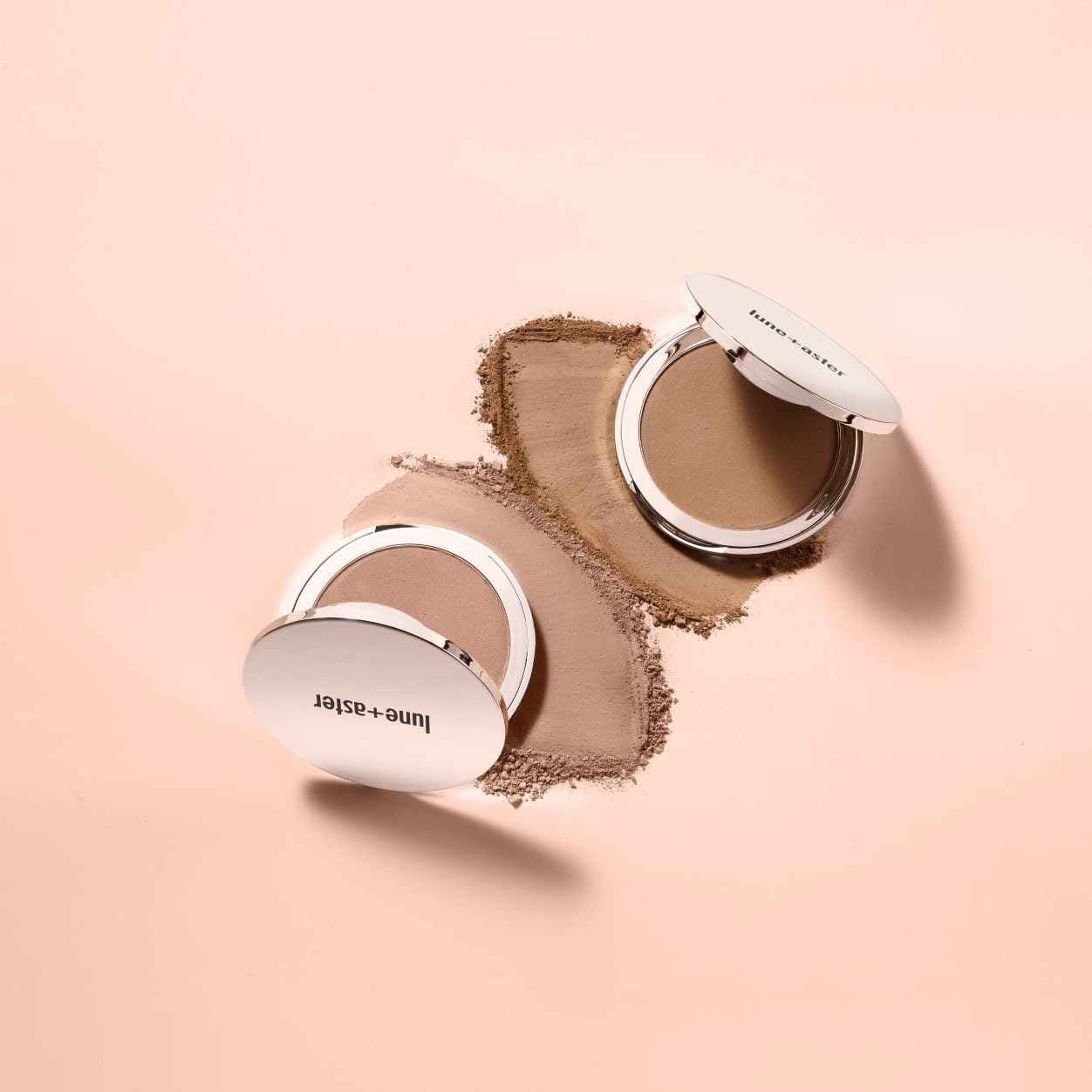 Lune+Aster Soft Silk Bronzer | Buildable Silk Bronzer, Luminous-Matte Finish - Caramel