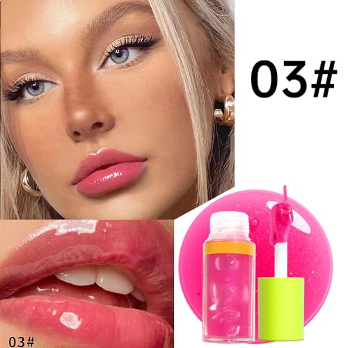 Vegan Lip Oil Moisturizing Plumping Lip Gloss for Dry Lips