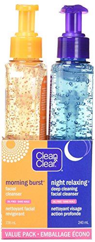 Clean & Clear morning burst/night relaxing day/night cleanser 2 pack