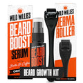 Wild Willies Beard Growth Kit with 0.25mm Derma Roller & Serum