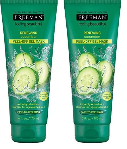 FREEMAN Cucumber Facial Peel-Off Mask - 6 oz (Pack of 2)