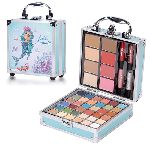 Hot Sugar Teen Makeup Kit with Case - 36 Eyeshadow, Lip Gloss & Brushes