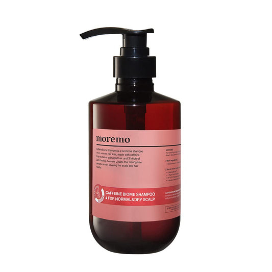 MOREMO Caffeine Microbiome Shampoo for Normal & Dry Scalp,Helping manage hair loss and improving scalp health,500ml