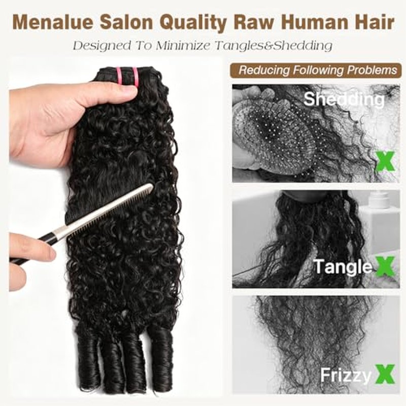 16A Burmese Curly Human Hair Bundles 16-20 Inch