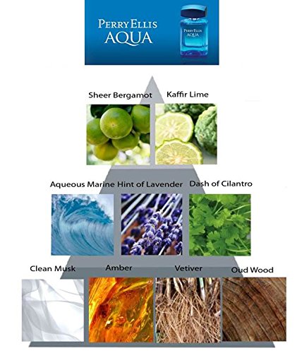 Perry Ellis Aqua Men 4-Piece Gift Set 3.4oz EDT Spray