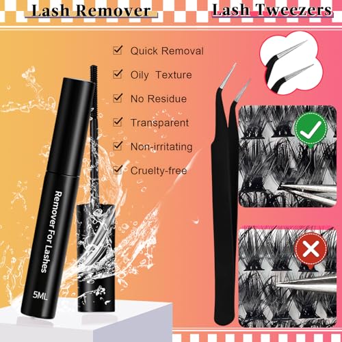 DIY Fluffy Lash Extension Kit 288pcs 80D+100D