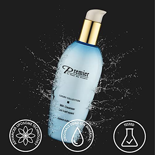Premier Dead Sea Cleansing Milk ? Gentle Face Cleanser & Makeup Remover, Sensitive Skin, Classic Collection, 8.45 fl oz