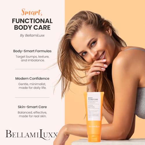 Body Acne Treatment Scrub: Helps Reduce Body Breakouts on Back, Chest, Butt & Thighs - Back Acne Treatment for Men, Women & Teens - Butt Acne Wash with Natural Actives for Smooth Skin