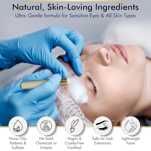 Gentle Clarifying Brow Cleanser Foam – Makeup Remover for Sensitive Skin