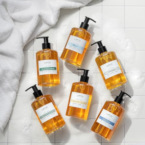 LAFCO New York Liquid Soap, Chamomile Lavender - 12 oz, Pack of 2 - Regenerates, Protects & Moisturizes - All Skin Types - Hypoallergenic, Synthetic Free & Cruelty Free - Made in Italy